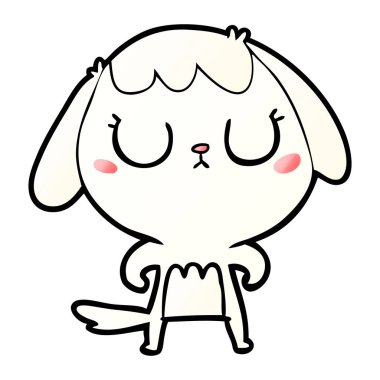 Çizgi film köpeğinin vektör çizimi