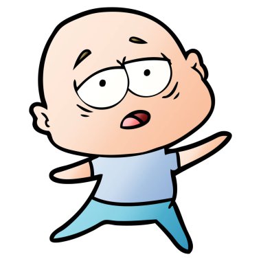 yorgun kel adam çizgi film