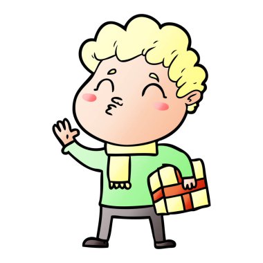 vektör çizim karikatür adam