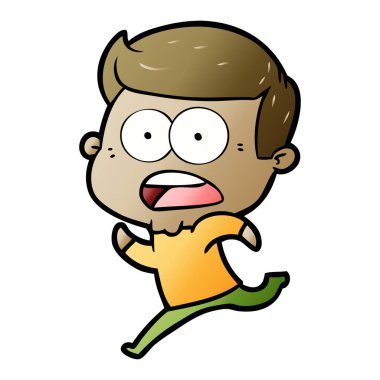 vektör çizim karikatür dostum şok