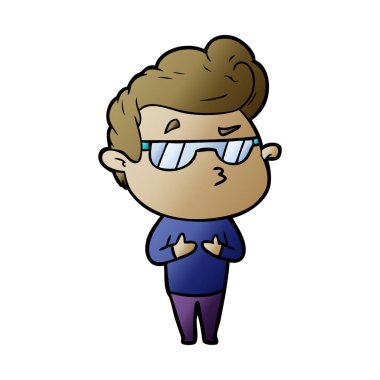 vektör çizim karikatür adam