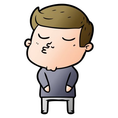 surat asmayı karikatür modeli adam