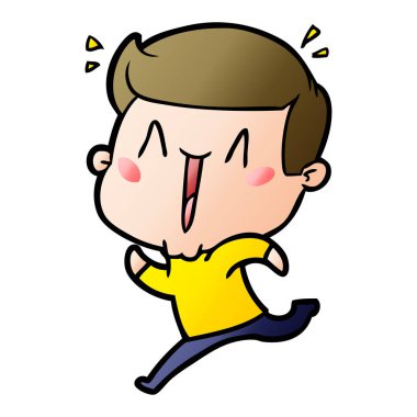 vektör çizim karikatür adam