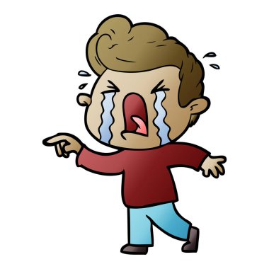 vektör çizim karikatür adam