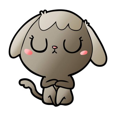 Çizgi film köpeğinin vektör çizimi