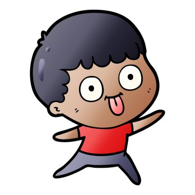 vektör çizim karikatür adam bakıyor