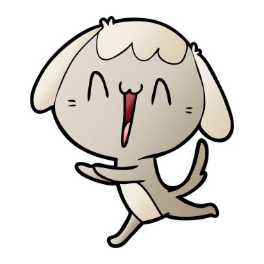 Çizgi film köpeğinin vektör çizimi