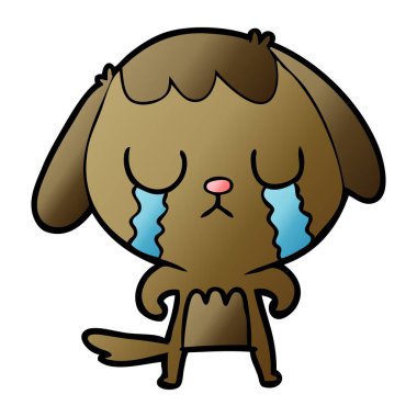 Çizgi film köpeğinin vektör çizimi