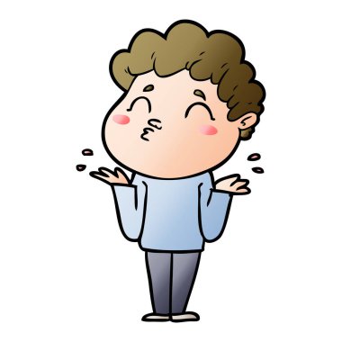 vektör çizim karikatür adam