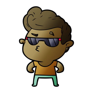 vektör çizim karikatür adam