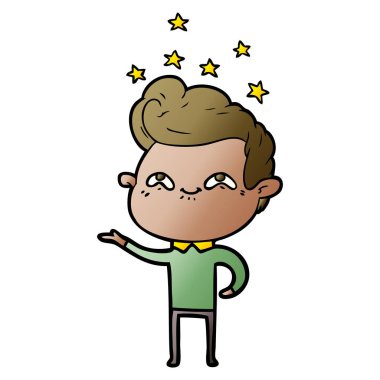 vektör çizim karikatür adam