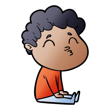 vektör çizim karikatür adam