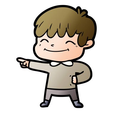 vektör çizim karikatür mutlu çocuk