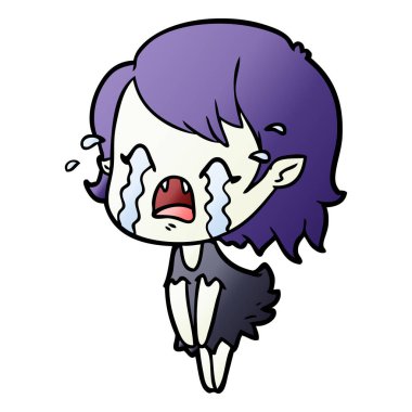 ağlayan vampir kız çizgi film