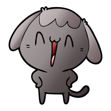 Çizgi film köpeğinin vektör çizimi