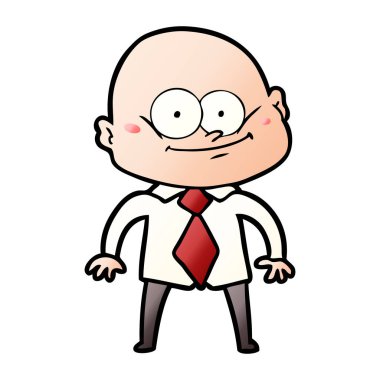 çizgi film Yöneticisi adam bakıyor