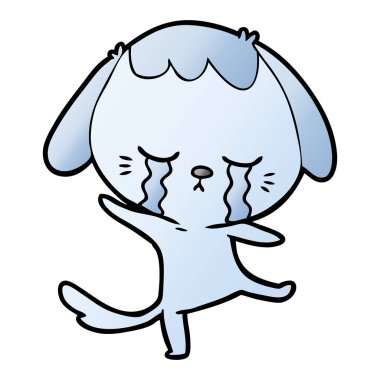 Çizgi film köpeğinin vektör çizimi