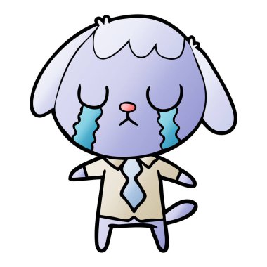 Çizgi film köpeğinin vektör çizimi