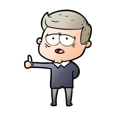 vektör çizim karikatür adam