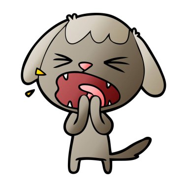 Çizgi film köpeğinin vektör çizimi