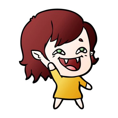 gülen vampir kız çizgi film