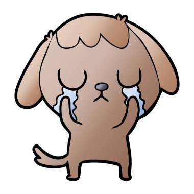 Çizgi film köpeğinin vektör çizimi