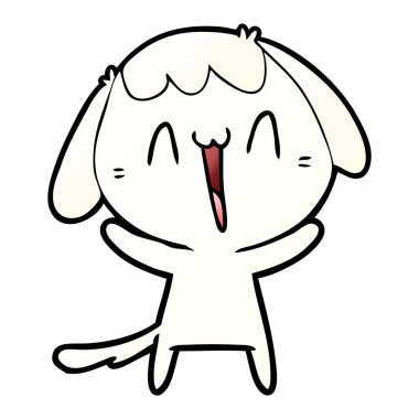 Çizgi film köpeğinin vektör çizimi