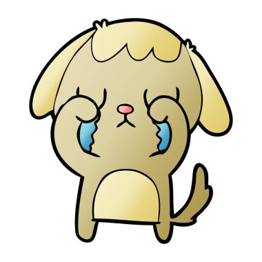 Çizgi film köpeğinin vektör çizimi