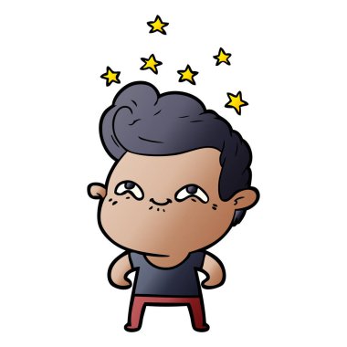 vektör çizim karikatür adam