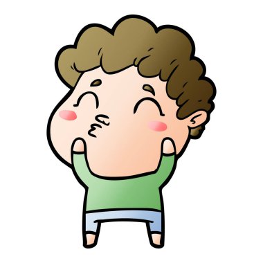 vektör çizim karikatür adam