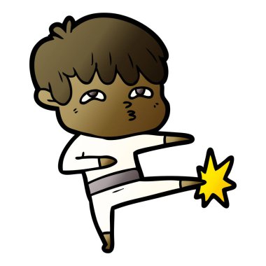 vektör çizim karikatür meraklı adam