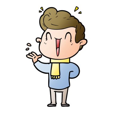 vektör çizim karikatür adam