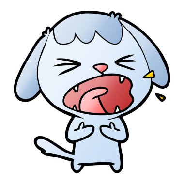 Çizgi film köpeğinin vektör çizimi