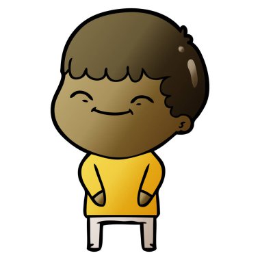 vektör çizim karikatür mutlu çocuk