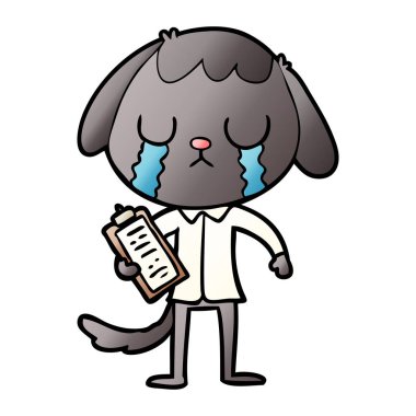 Çizgi film köpeğinin vektör çizimi