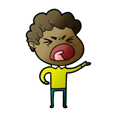 vektör çizim karikatür adam