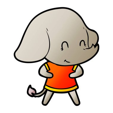 Çizgi film karakterinin vektör çizimi