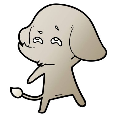 çizgi film fil hatırlamak vektör çizim