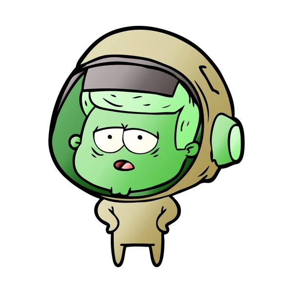 Vektorillustration Des Cartoon Astronauten — Stockvektor