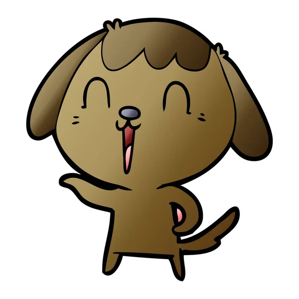 漫画犬のベクトル図 — ストックベクタ