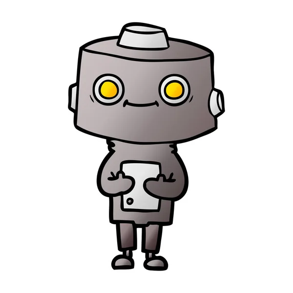 Ilustración Vectorial Del Robot Dibujos Animados — Vector de stock