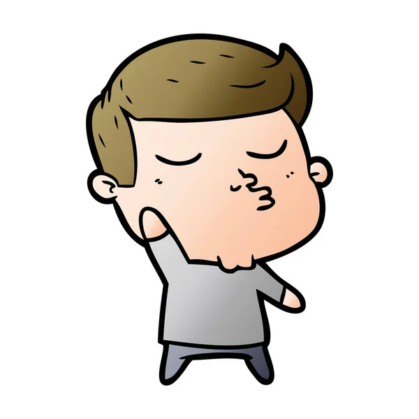 Vectorillustratie Voor Cartoon Guy — Stockvector