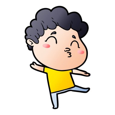 vektör çizim karikatür adam