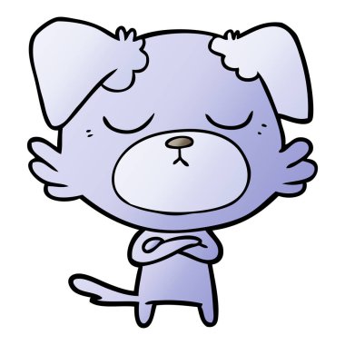 Çizgi film köpeğinin vektör çizimi