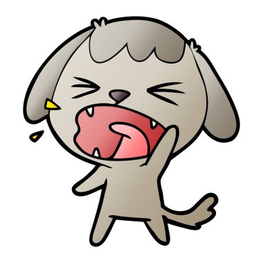 Çizgi film köpeğinin vektör çizimi