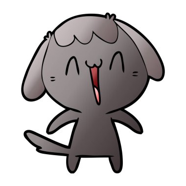 Çizgi film köpeğinin vektör çizimi