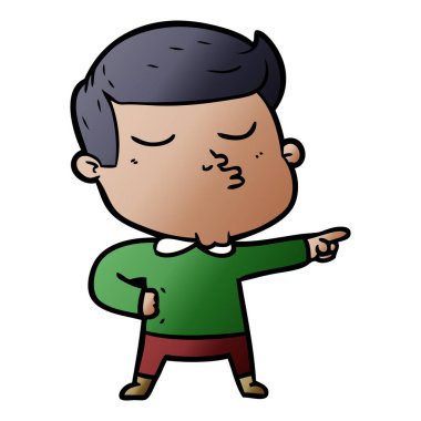 vektör çizim karikatür adam