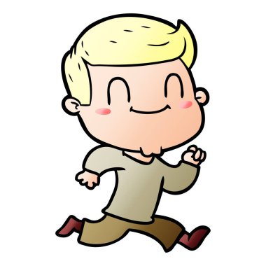 vektör çizim karikatür dostça adam