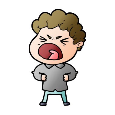 vektör çizim karikatür adam