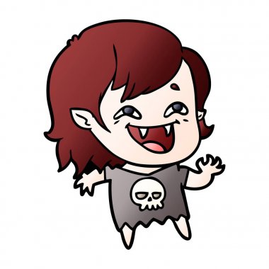 gülen vampir kız çizgi film